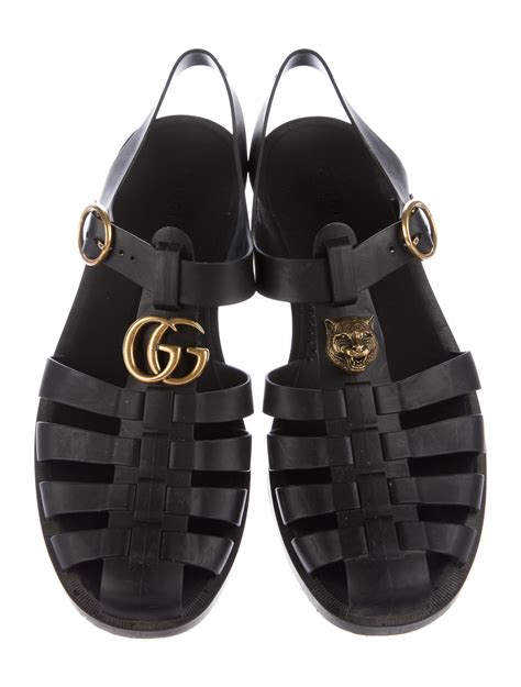 gucci gg sandals black|gucci sandals original.